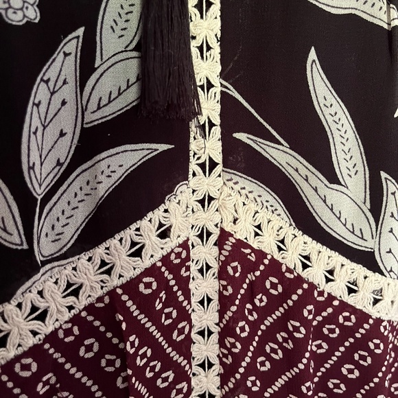 Anthropologie Floreat Floral Boho chic midi dress size 0 - Picture 5 of 7